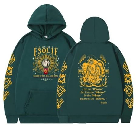 BTAISYDE Sudadera con Capucha Gráfica Expedition 33, Sudadera De Manga Larga, Prenda Deportiva Informal, Unisex (Green 1,L)