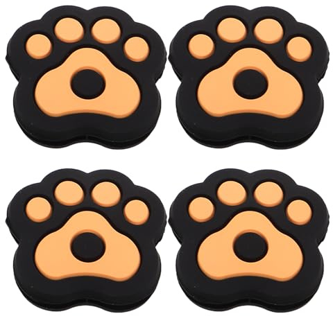 TOMETURE 4 amortiguadores de Silicona para Raquetas de Tenis, eficaz Amortiguador de Vibraciones para Tenis, Cuerdas de Raqueta con diseño de Pata de absorción de Impactos para Entrenamientos y