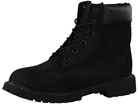 Timberland 6 in Premium Waterproof, Bottes & Bottines Classiques Mixte Enfant, Noir (Black Nubuck), 40 EU
