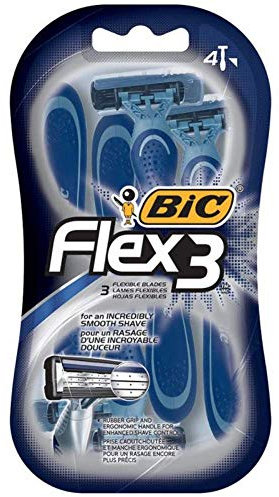Bic Flex 3 für Herren, Einweg-Rasierer, 4 Ea