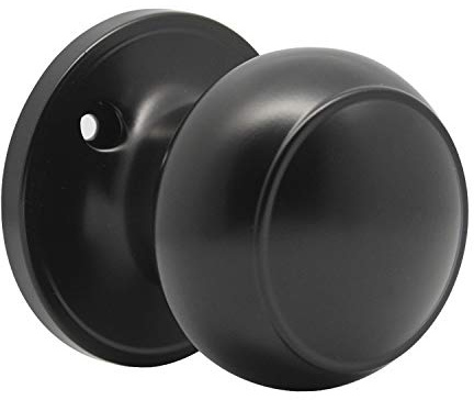 Probrico Black Dummy Door Knobs, Internal Door Knobs, Single Side Dummy Door Knobs(No Latch), 1 Pack