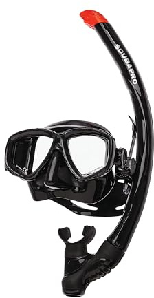 SCUBAPRO Ecco Diving Mask with Snorkel (Black)