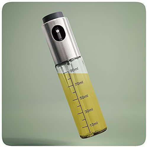 PRECORN Spray Bottle 100 ml for Cooking Salad BBQ Pasta Oil Sprayer Bottle Oil Dispenser Transparent Oil Atomiser