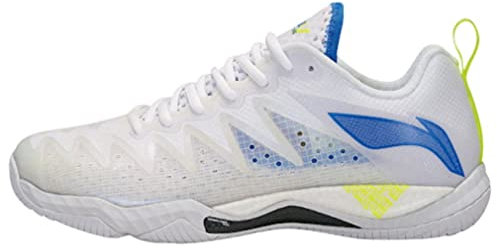 LI-NING Profi Badmintonschuh Gyrfalcon (Eagle) 5 (weiß, EU Schuhgrößensystem, Erwachsene, Numerisch, M, 41 2/3)