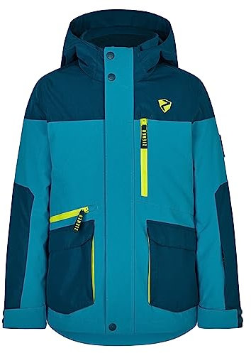 Ziener Jungen AGONIS Ski-Jacke, Winterjacke | wasserdicht, winddicht, warm, teal crystal, 104