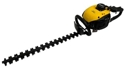 Nemura Taille Haie Thermique - Moteur 2 Temps 25 cm3 - Longueur de Coupe 60 cm - Réservoir Carburant 500 ML - Anti-Vibrations - Poignée SoftGrip inclinable - Marque Française