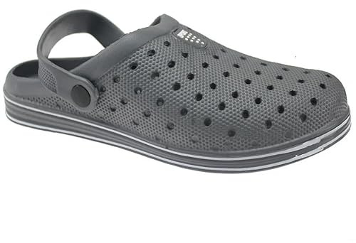 A2Z Mens Classic Slip On Garden Clogs Beach Pool Sandals Strap Lightweight | Comfortable anti-skid mules for bathroom, yard and holiday daily wear