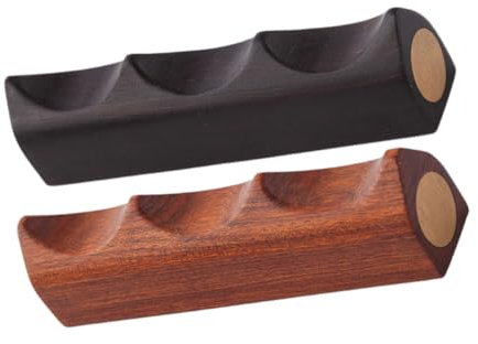 DIYEAH 2 Stück Bleistift Rest Kalligraphie Pen Stand Pinselstift Für Chinesische Kalligrafie Dip-pen-halter Holzbürstenauflage Keramikmalerei, Schrift Pinselablage Pinselhalter Kupfer