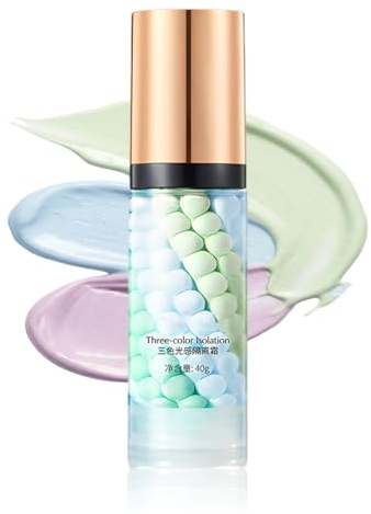 Reccisokz Prebase, Corrector Y Base De Maquillaje, Poros Invisibles, Control De Sebo, Para Ocultar Imperfecciones, Acné, Ojeras, Ilumina El Tez, 40 G (3 Colores)