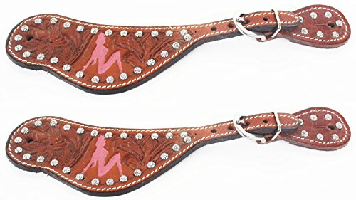 CHALLENGER Horse Western Riding Cowboy Boots Leather Spur Straps Tack 7423