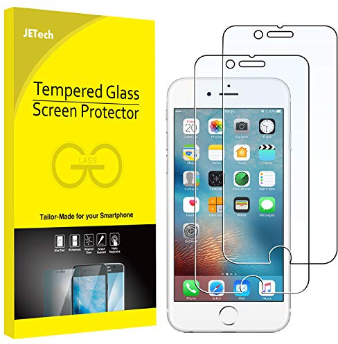 JETech Schutzfolie fur iPhone 6s und iPhone 6, Gehärtetem Glas, 2 Stück