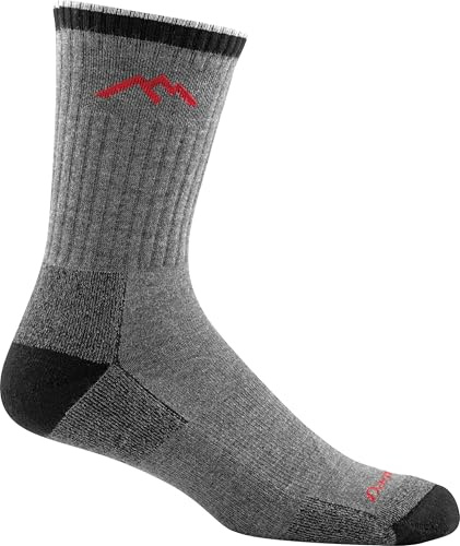 Darn Tough Vermont Coolmax Micro Crew Cushion Socks - Men's - Grey/Black, X-Large