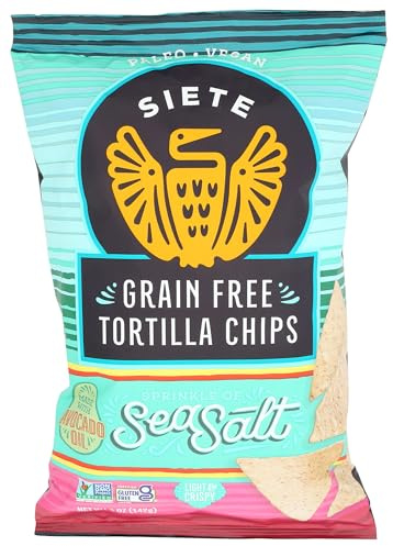 Siete Grain Free Tortilla Chips, Sea Salt, 5 oz