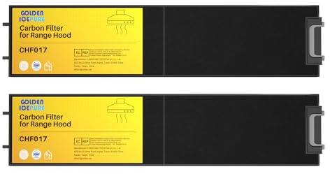 GOLDEN ICEPURE Aktivkohlefilter Dunstabzugshaube für Miele DKF13-1 DKF13 und 6485741 für Miele Dunstabzugshaube Filter Ersatz DA3366/3466/3496, 2 Stück