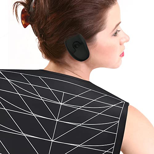 KUNBEIEN Hair Dye Collar, Salon Hairdressing Hair Cutting Cape, Styling and Hair Cutting Salon Supplies, Waterproof Silicone Neck Guard, Perfect for Home and Professional Hair Coloring (Black)
