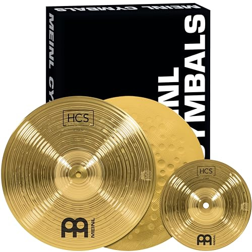 Meinl Cymbals HCS CS1 - Set di piatti per batteria con Hihat, Splash - Made in Germany - Ottone durevole