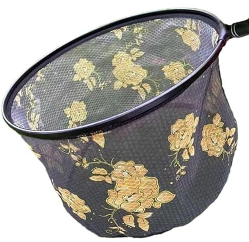 Filet de pêche pour la pêche, 35/40/45 cm - Épuisette de pêche à la truite - Épuisette de bassin - Filet de pêche en caoutchouc à séchage rapide - Filet de pêche portable pour truite et eau douce