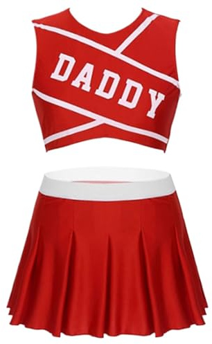 Cheerleader Outfit, Fashionable Cheerleader Lingerie Sexy Cheer Outfit, Comfortable Women Cheerleader Uniform For Christmas, Halloween, Mother's Day, Valentine's Day