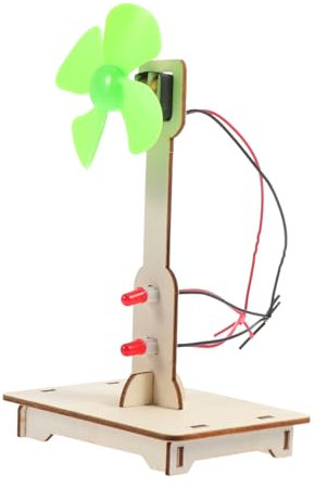 Gatuida 1 Pièce Éoliennes Kit Scientifique pour Moulin à Vent Jouets De Moulin à Vent Toys Scientifiques pour Les Enfants Vent Générateur Éolienne pour Enfants Bois