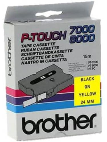 Brother TX-651 Thermodirektdrucktechnologie Schwarz/Gelb