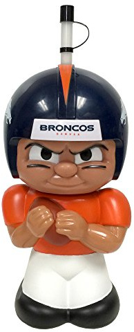 Party Animal NFL Denver Broncos Big Sip 3D Wasserflasche, 473 ml