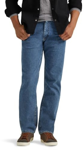Wrangler Authentics herr Big & Tall Classic Comfort Waist Jeans, Ljus, stonewashed, 54W / 30L