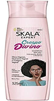 -SKala Expert Shampoo Crespo Divino -325 ml - 100% vegan - spendet Feuchtigkeit und entfernt Frizz.