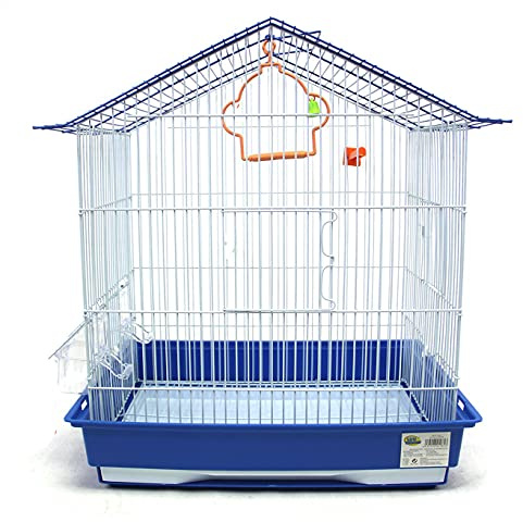 BPS Jaula para Pájaro Tamaño XL para Pajarera Periquito Canarios con Comedero Bebedero Saltado Columpio para Descanso Color al Azar 43x30.5x48 cm BPS-1281