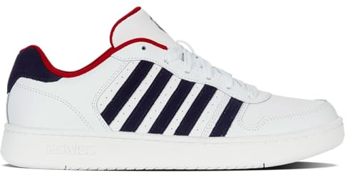 K-Swiss Court Palisades Herren Turnschuh, Peacoat White White, 39 EU