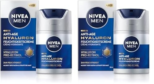 Gesichtscreme für 24h Feuchtigkeit und sichtbare Faltenmilderung (50 ml) (Packung mit 2)