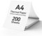 A4 Thermal Paper, 200 Sheets 210mm × 297mm Continuous Printing Paper, Compatible with iDPRT/HPRT/PRT MT610 Portable Thermal Printer or Thermal Document Printers