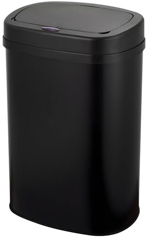 Five Stars® Mülleimer mit Sensor - 60 Liter - Edelstahl - Küche - Schwarz