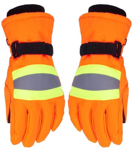 Gants de travail d'hiver imperméables - Gants de sécurité réfléchissants pour hommes | Anti-vibration, gants isolés du froid pour le contrôle de la circulation, les travaux de cour, le vélo, l'escalad