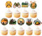 Blumomon 27 Stück Jagd Kuchen Topper Jagd Belohnungsjäger cupcake topper Dekoration Leben im Freien Partys Dekoration für eine Picknick party Dekoration