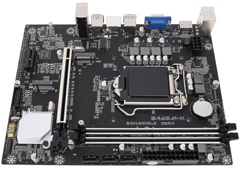 B460M K DDR4 ATX Gaming Motherboard für LGA1200 Gen10 CPU, PCIe 3.0 X 16 Computermotherboard, Unterstützung von VGA HDMI, M.2 SATA3.0 & 10*USB, 1XRTL8111H, Gigabit Äthernet