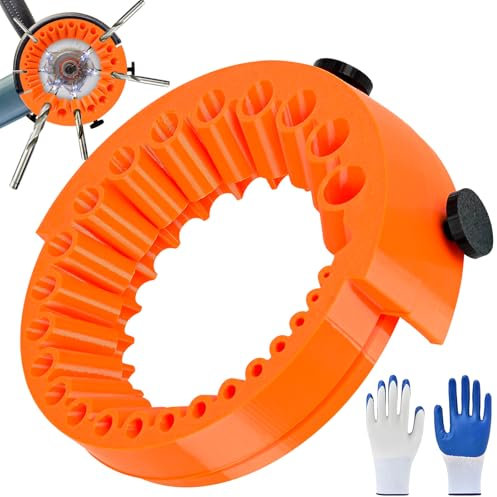 Afilador Brocas Taladro Profesional, Soporte Afilador Brocas con Guantes, Drill Bit Sharpener para Broca 2-13 mm, Rectificar Brocas de Taladro Accesorio, Afilador de brocas para Amoladora de 125mm