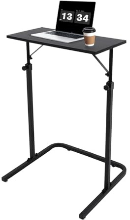 Träningsbord cykelbord, cykeltränare, skrivbord, höjdjusterbart 34,6 till 47,2 tum, löpbandsbord för inomhus, cykeltränare och fitness