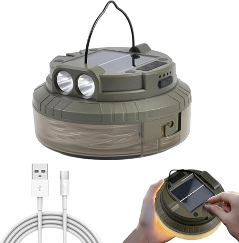 Camping Light Chain - Landes LED Per Il Campeggio | Torcia Elettrica Ricaricata Da 20 Metri Impermeabile | Luci Esterne Per Recinzione Da Giardino | Decorazione Per La Festa Del Festival