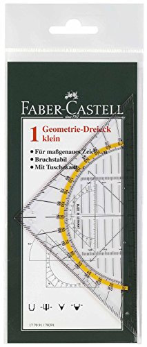Faber-Castell 177091 - Geometrie-Dreieck klein, 14 cm