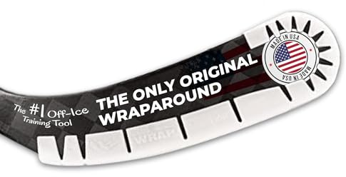 Wraparound Hockey Stick Blade Protector for Off Ice Training, Street Hockey – Long Lasting – Cuts to Fit Kids, Intermediate, Senior Sticks – Training Equipment, Accessories, Gear (White, 1 Pack)