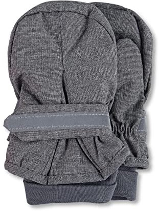 Sterntaler Fäustel für Kinder, Handschuhe, Wasserabweisend und reflektierend, Alter: 12-18 Monate, Größe: 1, Grau