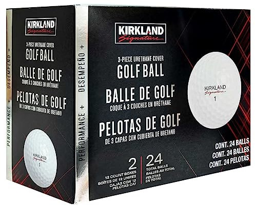 KIRKLAND Signature Performance Plus 3 Piece Golf Ball Urethane Cover (Pack of 24)