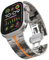 KADES Bracelet en acier inoxydable pour Apple Watch Ultra 2, bracelet à maillons pour homme pour Apple Watch Ultra, bracelet en métal pour iWatch séries 10 46 mm, 9/8/7 45 mm, 6/5/4 44 mm, 3/2/1 42