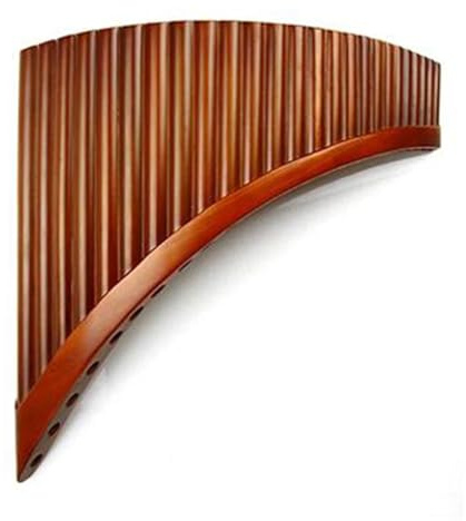 Panflöte Handgefertigte Panflöte Mit 25 Pfeifen C-Taste Panflöte Holzblasinstrument Traditionelles Musikinstrument Bambus-Panflöte(Right)