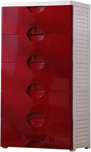 Contenitori ecologici in plastica per armadio per bambini a 4 livelli Orga per vino rosso per giocattoli vestiti e altro ancora, perfetti per risparmiare spazio e decluttering