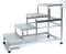 Alu-Montagetritt 4-stufig, HxBxT: 77x61x119cm, Marke: Szagato (Arbeitspodest Stufentritt Tritt Trittleiter Aluminium)