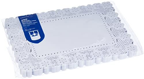 Garcia de Pou Centrini rettangolari, 40 x 30 cm, carta, bianco, 40 x 30 x 30 cm