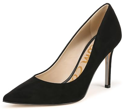 Sam Edelman Womens Classic Hazel Pump, Black Suede, 6 US