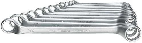 Gedore 2 – 120 – Doppelmaulschlüssel-Satz Ringschlüssel 12 Teilen 6 – 32 mm