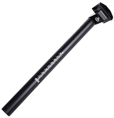 30.4 SeatPost 350mm CYSKY Bike Seat Post Suitable for Most Bicycle Mountain Bike Road Bike MTB MTN BMX (Aluminum Alloy, Adjustable, Black)